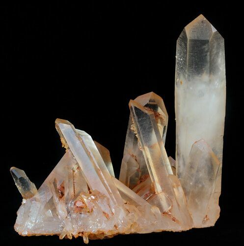 Tangerine Quartz Crystal Cluster - Madagascar #58865